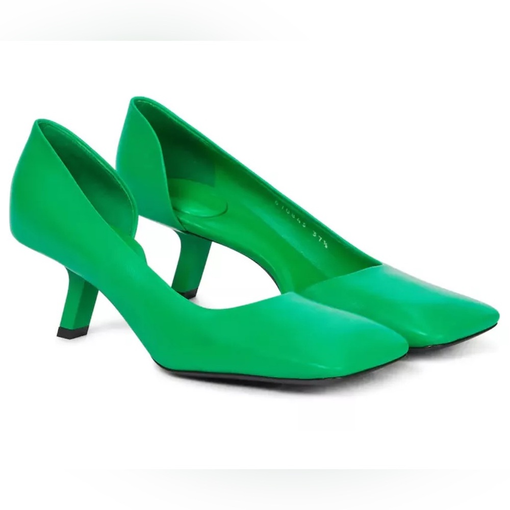 BALENCIAGA
Void Square Toe Half d'Orsay Pump in Green size 39.5 NWOT